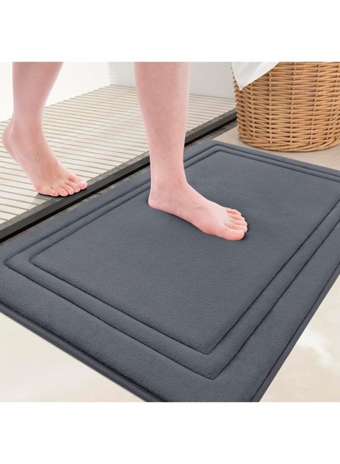 50x80 Bath Mat Foam Sponge Anti-Slip Absorbent Washable, Comfortable Super Soft Bathroom Rug Machine Wash Dry Quickly for Bathroom Floor Tub Shower Toilet Door Home Bedroom